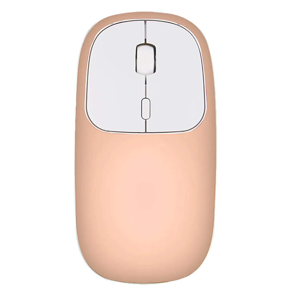 Беспроводная bluetooth-мышка VOBERRY перезаряжаемая 2,4 ГГц, металлическая Бесшумная Двухрежимная оптическая мышь 1600 dpi, точное расположение IC