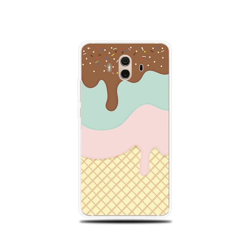 Силиконовый чехол для телефона с рисунком фруктов и шоколада huawei mate 8 9 10 Lite Pro