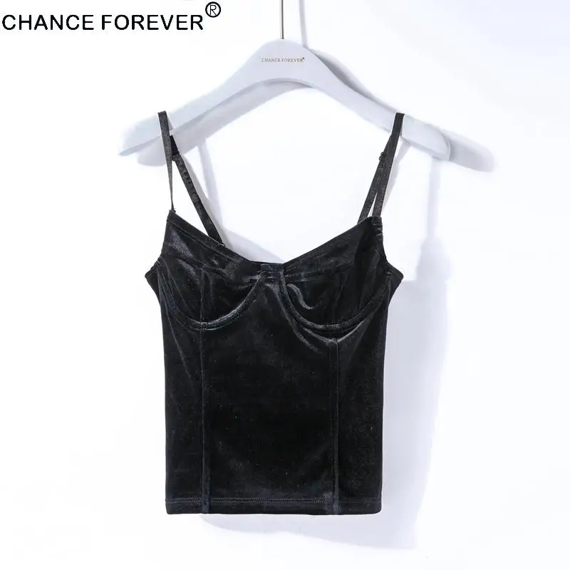 2017 Chance Forever бюстье с v образным вырезом короткая однотонная майка соблазнительный