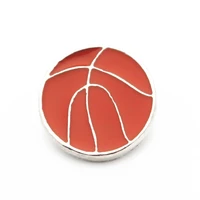 hot selling 20lot basketball snap buttons 18mm20mm snap jewelry fit snap bracelet bangle necklaces