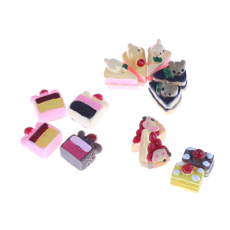 5 шт./компл. мини торт модель для детей Кухня Еда торты Кукольный Миниатюрный