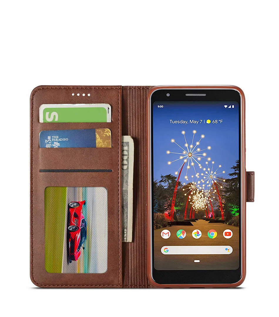 Для Google Pixel 3A Чехол кожаный Винтажный чехол для телефона на Google Pixel 3A XL Чехол-книжка с подставкой Чехол-кошелек для Pixel 3 3XL Lite чехол