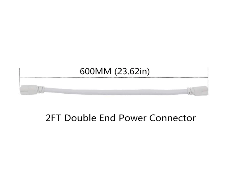 1FT-5FT T5 T8 двойной конец 3Pin светодиодный соединительный кабель Провода, T5 T8 удлинитель для интегрированного светодиодный люминесцентный Светильник лампы