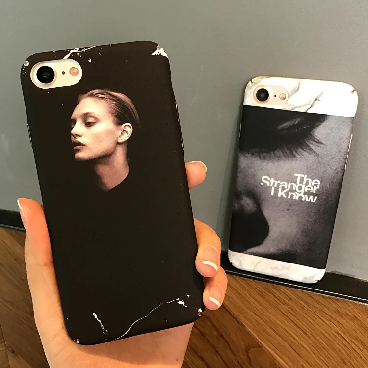 Модный Ретро чехол для телефона с абстрактным рисунком iPhone 7 7plus черный и белый