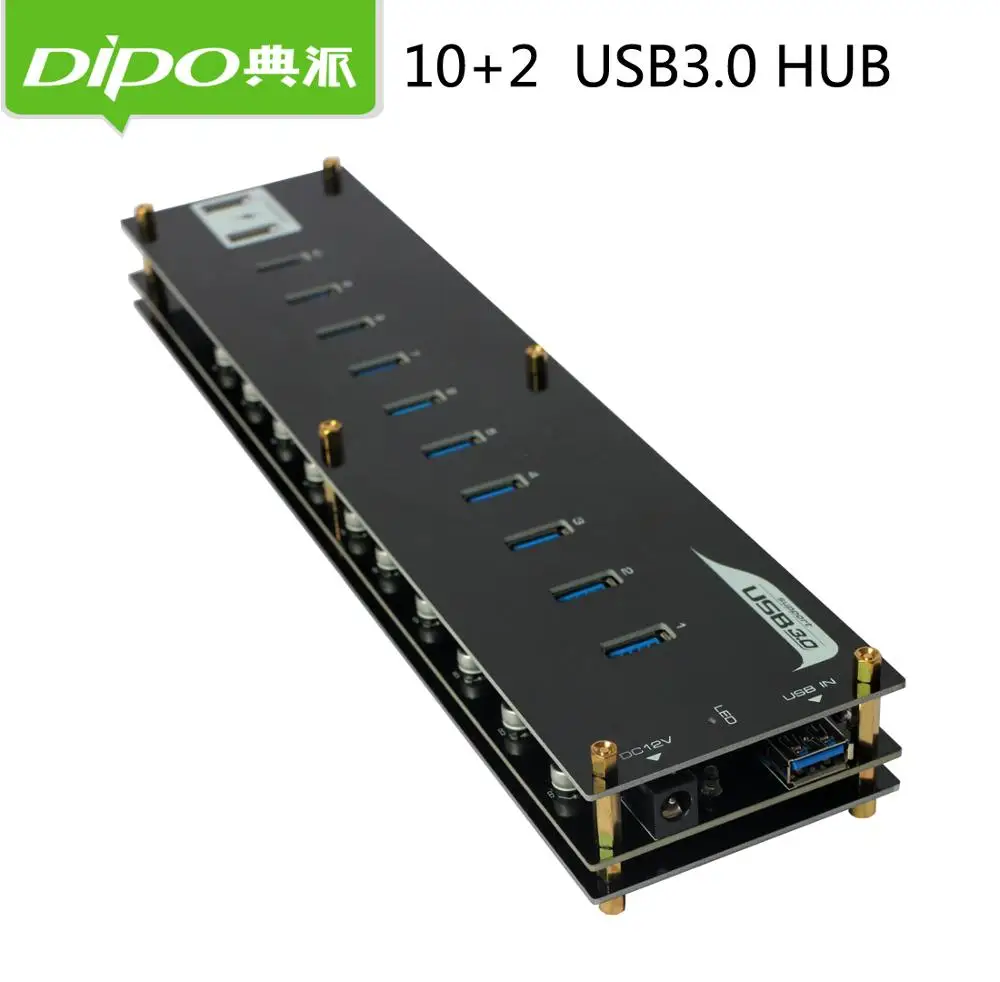 

12 портов 3.0 usb-хаб usb 3,0 hub, зарядное устройство с 2 портами, 10 портов, данные передачи для промышленного класса майнинга 3g или биткоинов