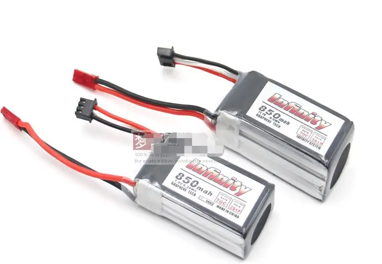 Infinity 2S 3S 7 4 V/11 1 V 850mAh 70C Графен LiPo аккумулятор JST разъем для радиоуправляемой модели