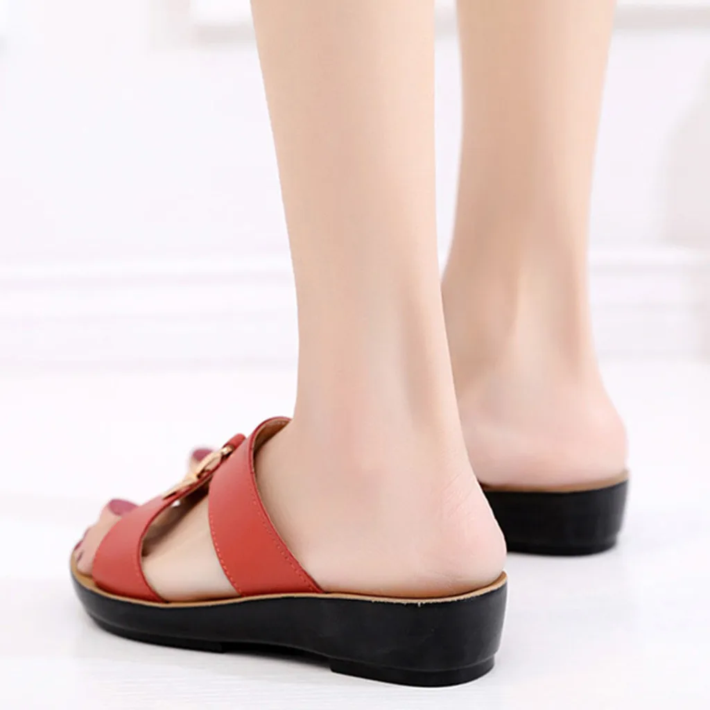 SAGACE/женские летние пляжные шлепанцы на низкой танкетке в богемном стиле Модные