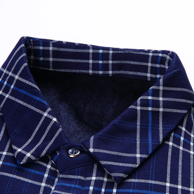 2018 новая зимняя модная мужская одежда Slim Fit Мужская рубашка с длинным рукавом