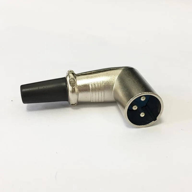 Мужской Разъем Cannon XLR 3 контакта под прямым углом 90 градусов для микрофона|microphone