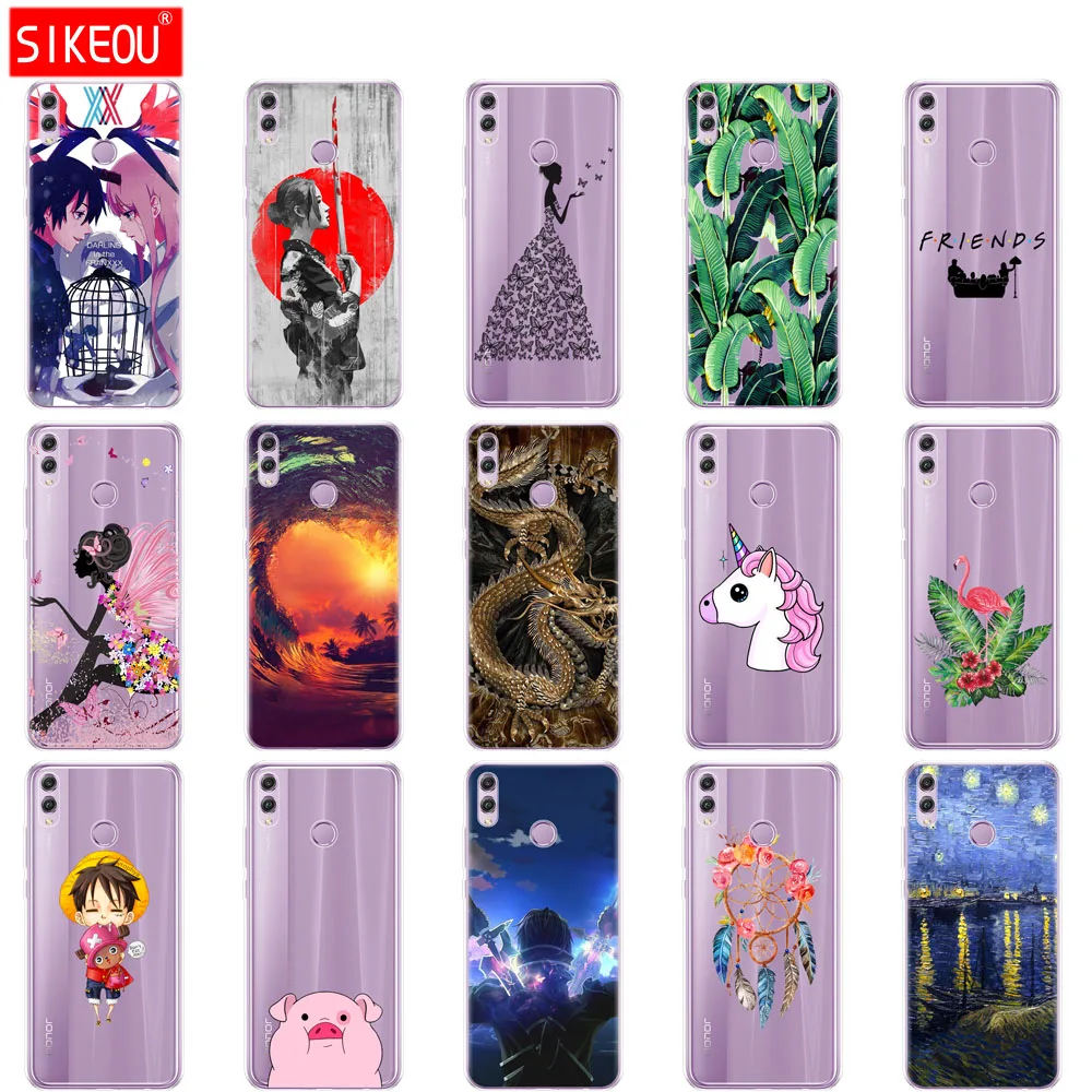silicone case for huawei honor 8x Case 6.5 inch phone Soft TPU Back Cover Protect Coque bag transparent |