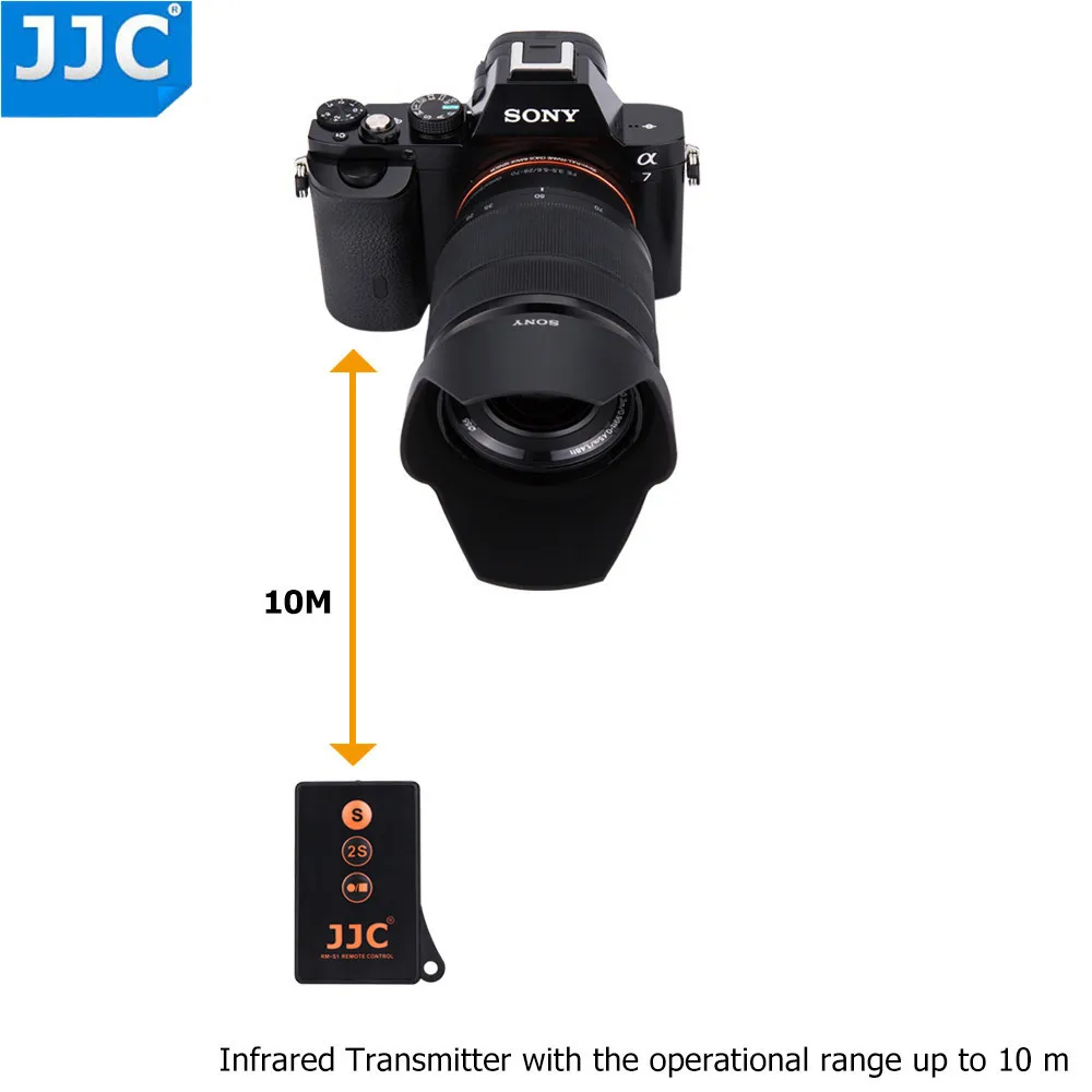 JJC Беспроводной ИК-пульт дистанционного управления Управление для SONY a7SIII a77II a7RIII A7R Характеристическая вязкость полимера a7S a6300 a6000 NEX5N NEX6 NEX7 заменить RMT-DSLR1 RMT-DSLR2