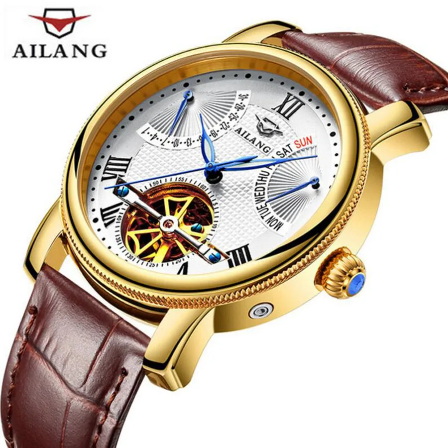 

AILANG Mens Watches Top Brand Luxury Tourbillon Watches Sapphire Fashion Mechanical Watch Men Casual Automatic Wrist watch