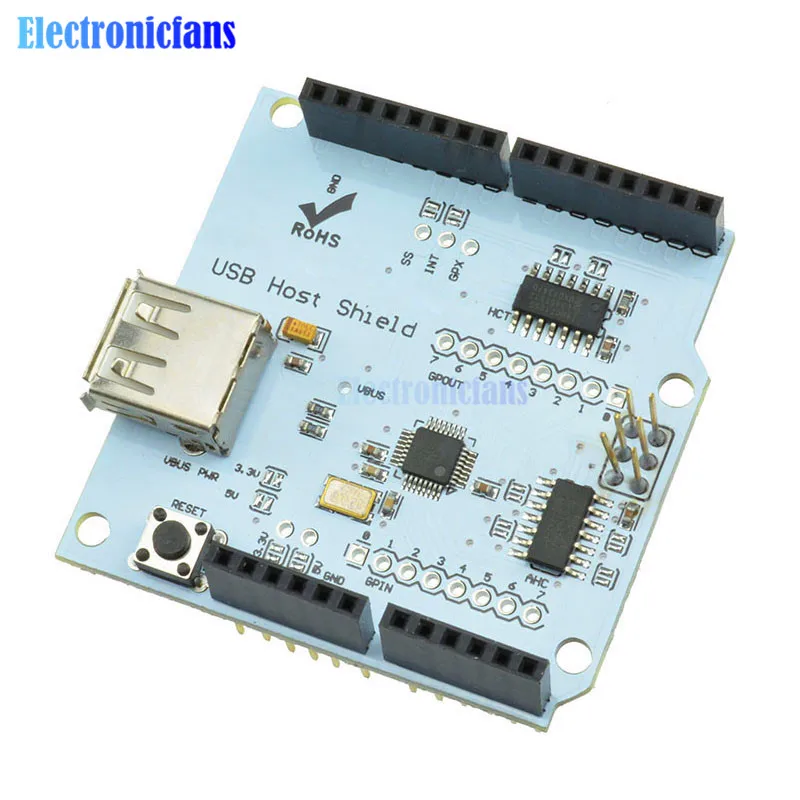 Щит хоста USB 2 0 для Arduino MEGA ADK совместимый с Google Android | Электронные компоненты и