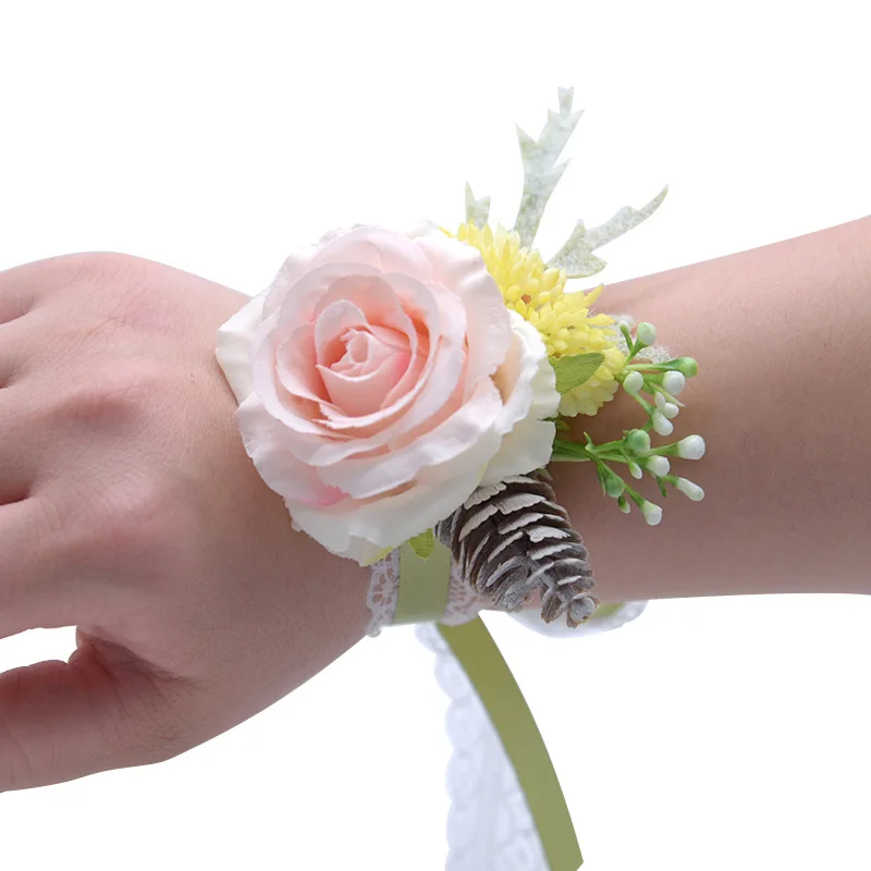 Моланские шелковые ткани ручной работы искусственный цветок подружки невесты