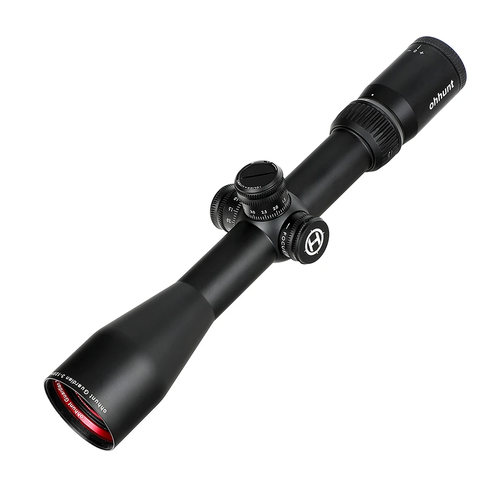 ohhunt Guardian 3-12X44 SF Tactical Optical Sights 1/2 Half Mil Dot Reticle Scope Side Parallax Turrets Lock Reset Riflescope