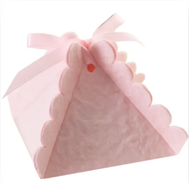 

Free Shipping 50pcs return gift for baby birthday shower flower special boxes wedding favor pink blue candy box a gift for guest