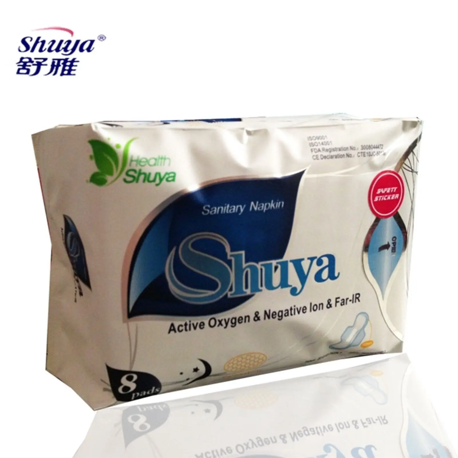 

1 Bag Shuya Anion Sanitary Napkin Active oxygen Night Use Pads Breathable