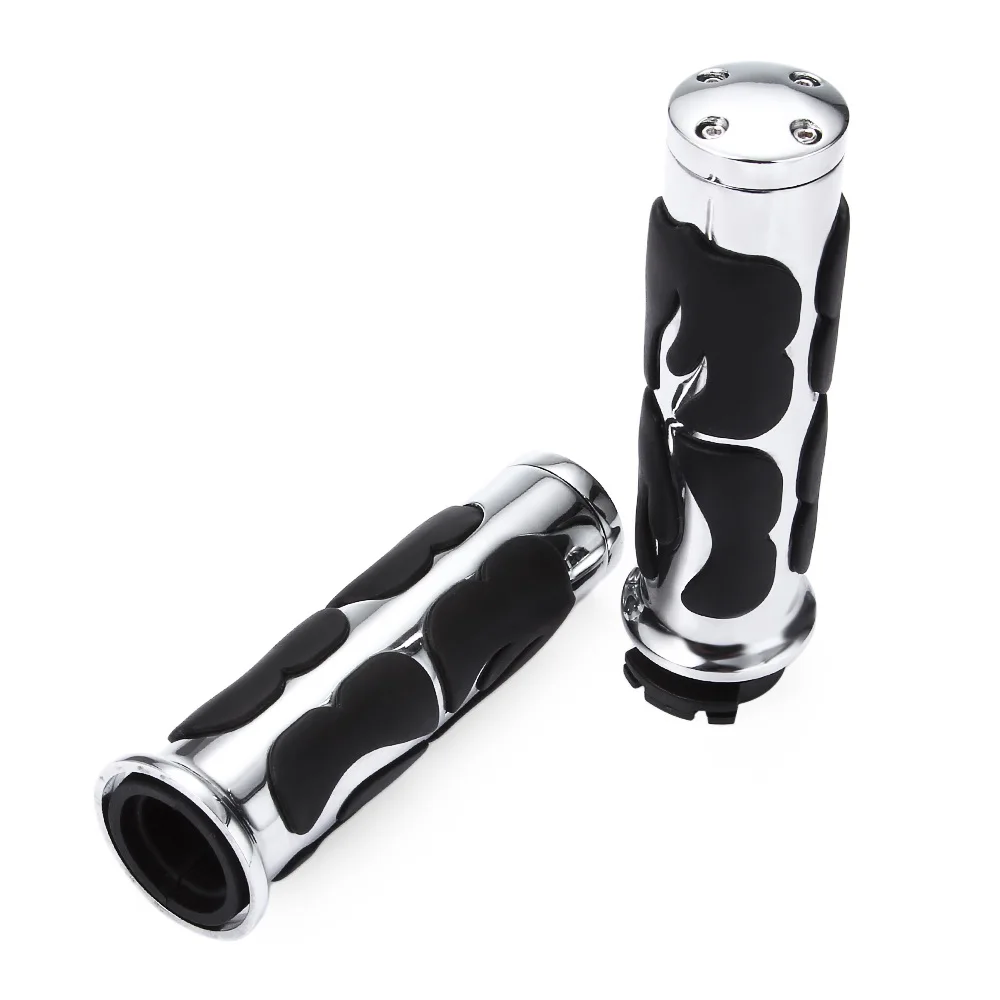 

2pcs Universal Motorcycle Handlebar Grip Aluminium Alloy Comfortable Motorbike Rubber Protector
