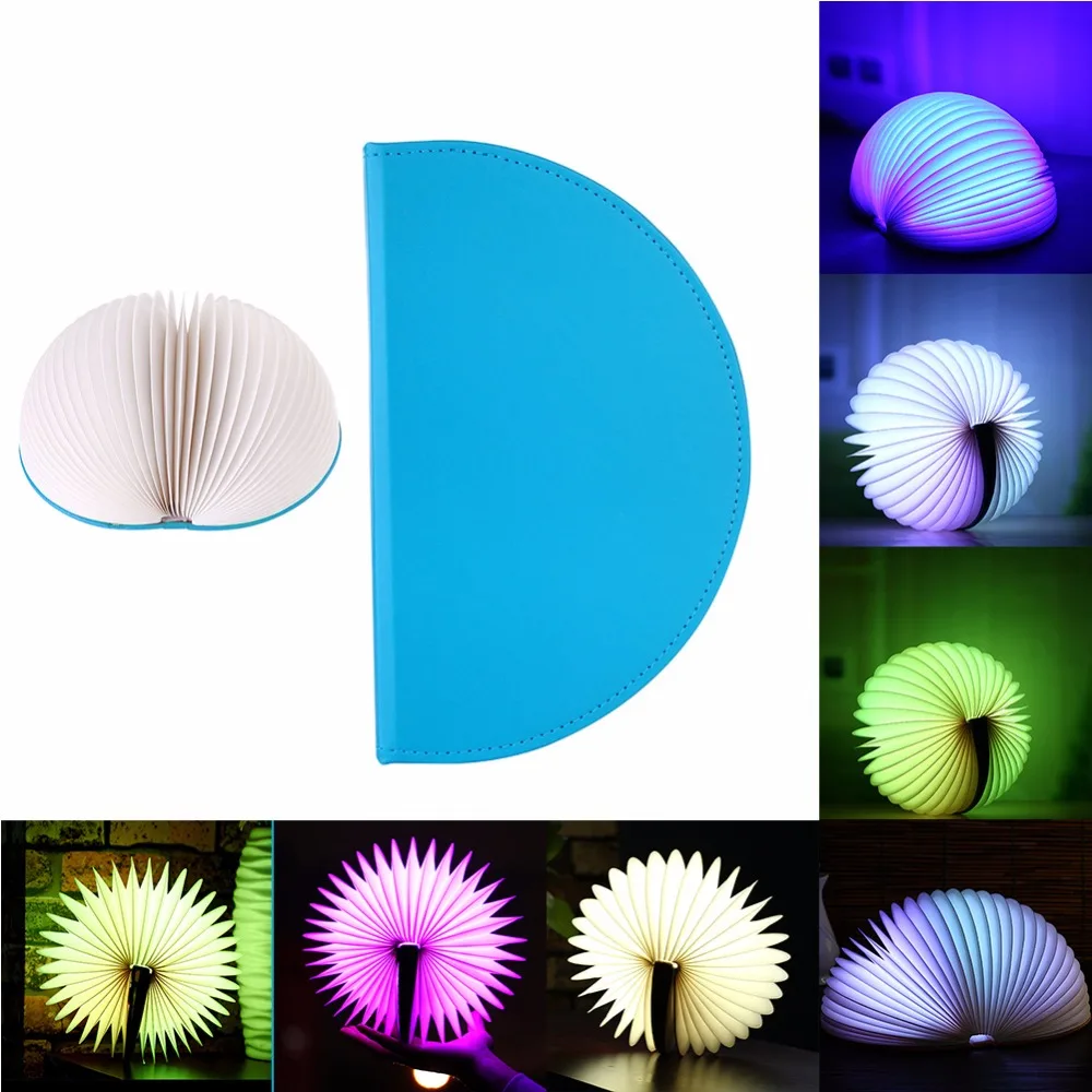 Светодиодная Складная Настольная лампа в форме книги с USB зарядкой креативный