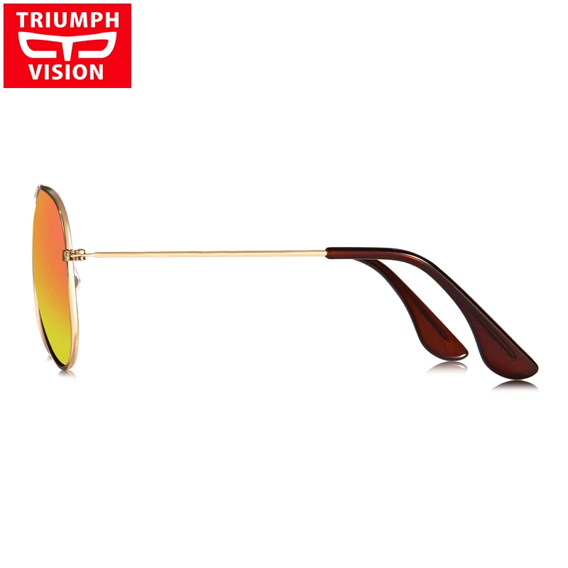 Солнцезащитные очки TRIUMPH VISION женские авиаторы с зеркальными линзами UV400 темные