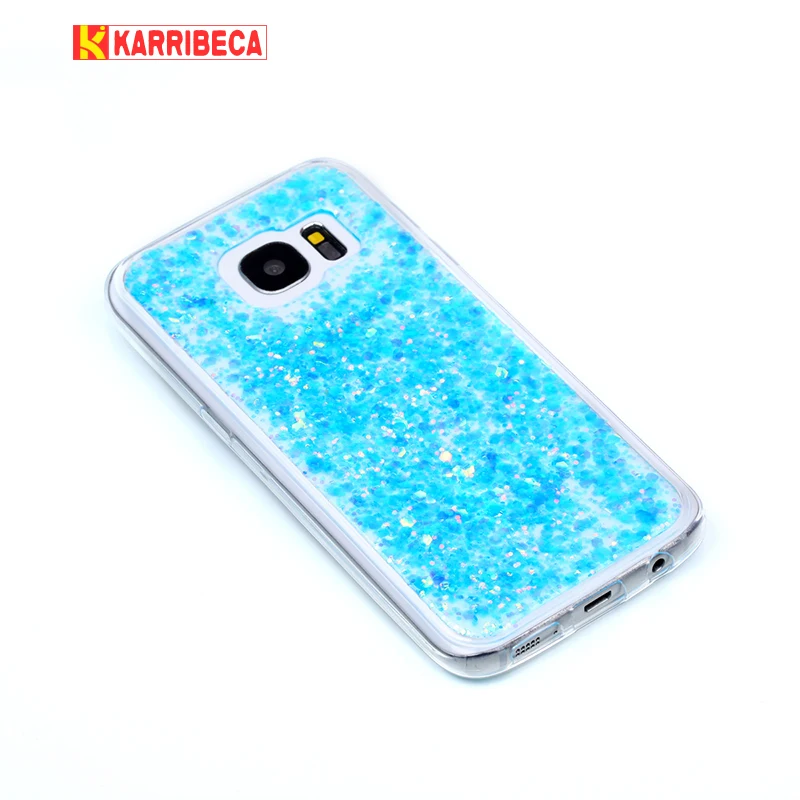 Karribeca Модные милый блестящие Обложка шику чехол для Samsung galaxy s7 edge случае конфеты