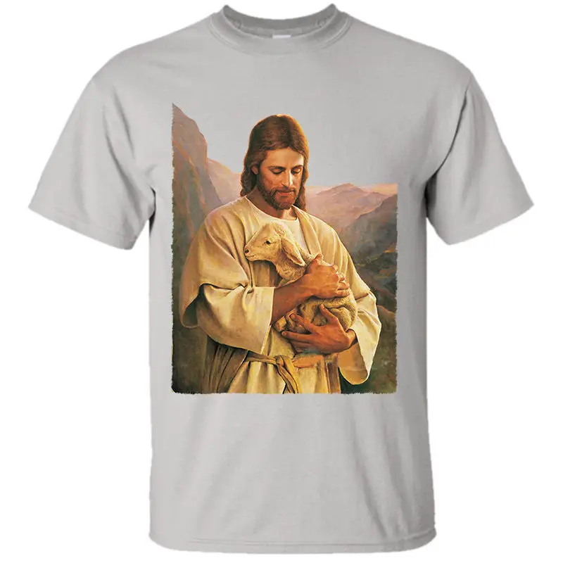 Jesus Christ V3 христианская футболка Размеры S-3XL Zink серый Небесно-Голубой коричневый