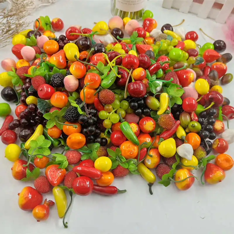 10. Unidades pacote DE Espuma Misturada Mini Simulacao DE Frutas e Legumes Artificiais Cozinha Brinquedos para As Criancas DE