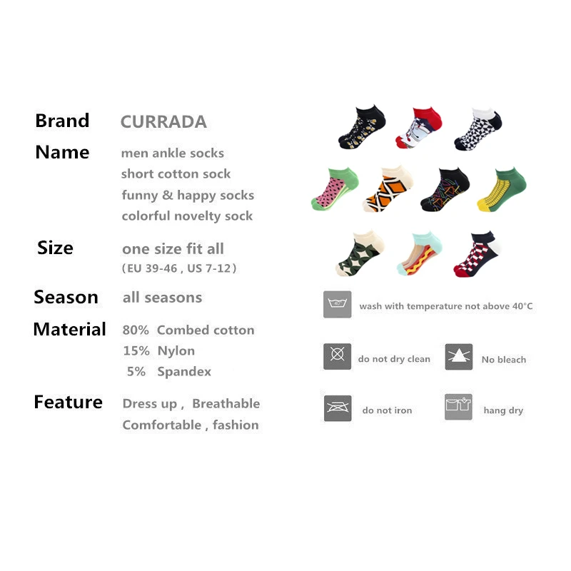 10 пар/лот мужские летние носки до щиколотки новинка Модные Повседневные Носки