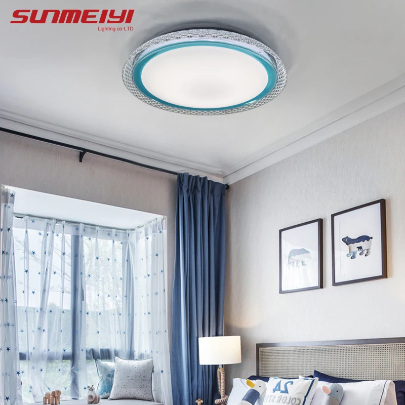 Современные RGB Светодиодные потолочные светильники Красочные Потолочные с Bluetooth