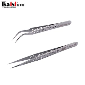 Антистатические щипцы для ресниц, щипцы из нержавеющей стали , супержесткий Пинцет для ресниц, Стразы для ногтей, украшения