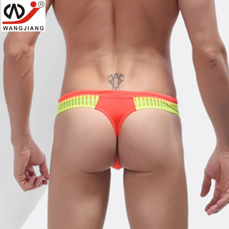 WJ Брендовое мужское газовое дышащее нижнее белье с заниженной талией спа плавки |