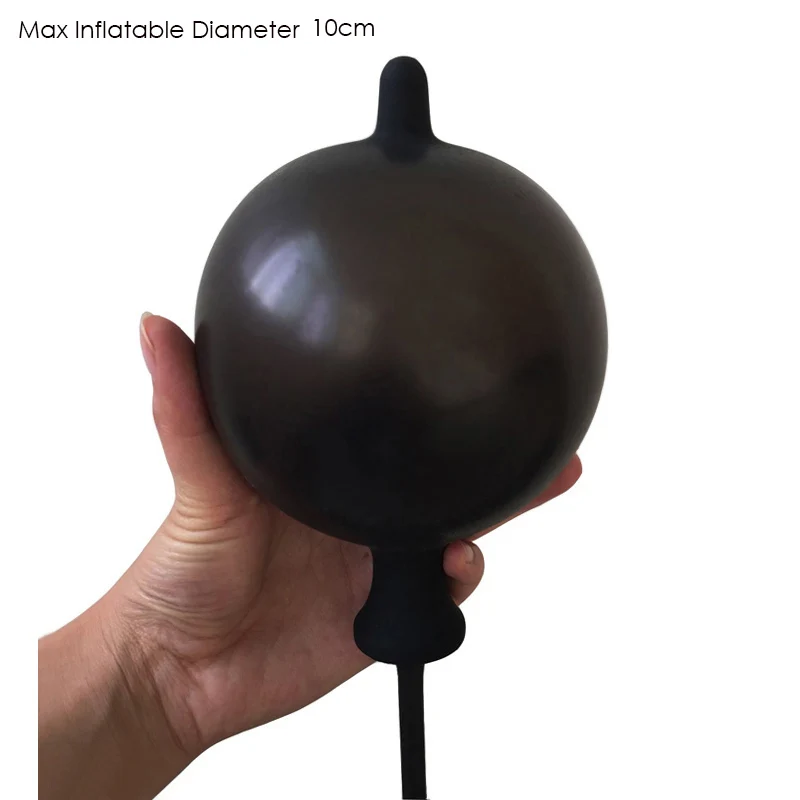 Soft Silicone Big Inflatable Anal Plug Tunnel Fisting Pump Dildo Dilator Expander Erotic Sex Toys Adult Products | Красота и здоровье