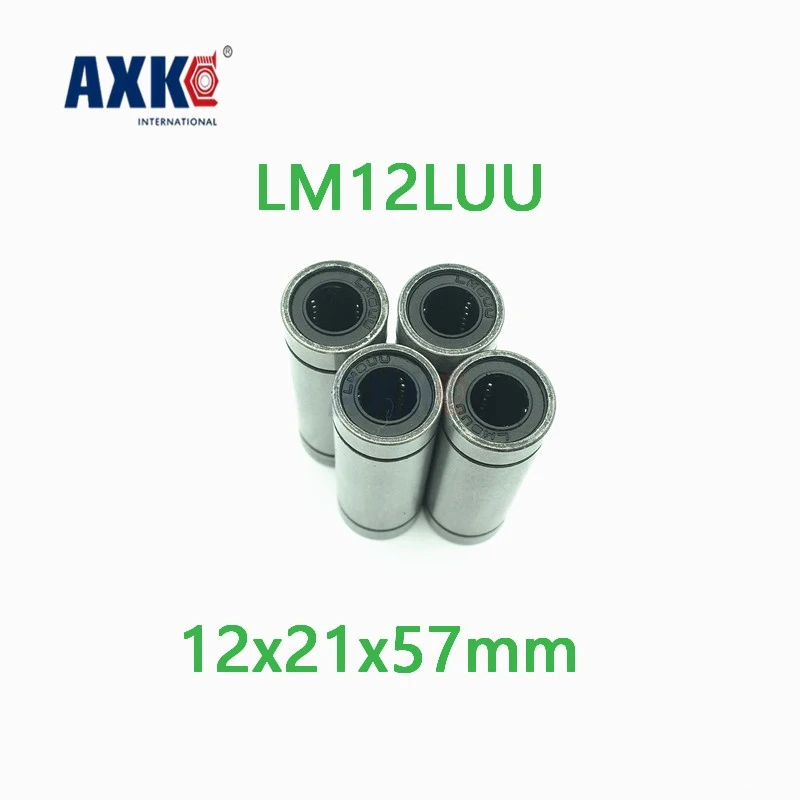 Фото Axk 2 шт. Lm12luu длинный тип 12x21x57 мм 12 Линейный шаровой подшипник линейные Axk 2 шт. Lm12luu длинный тип 12x21x57 мм 12 Линейный шаровой подшипник линейные