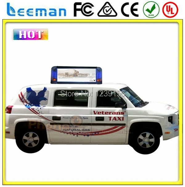 Leeman P5 Такси верхний знак и крыше автомобиля светодиодные экраны p10/p16/p20 реклама