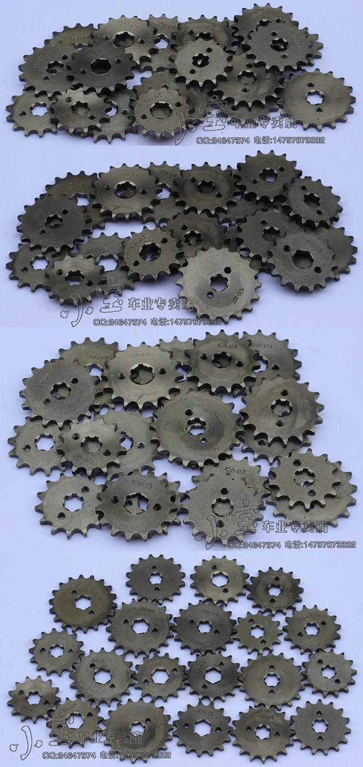428 10-19 зуб 17 мм ID передняя Звездочка двигателя для Stomp Upower Dirt Pit Bike ATV Quad Go Kart мопед Багги скутер мотоцикл