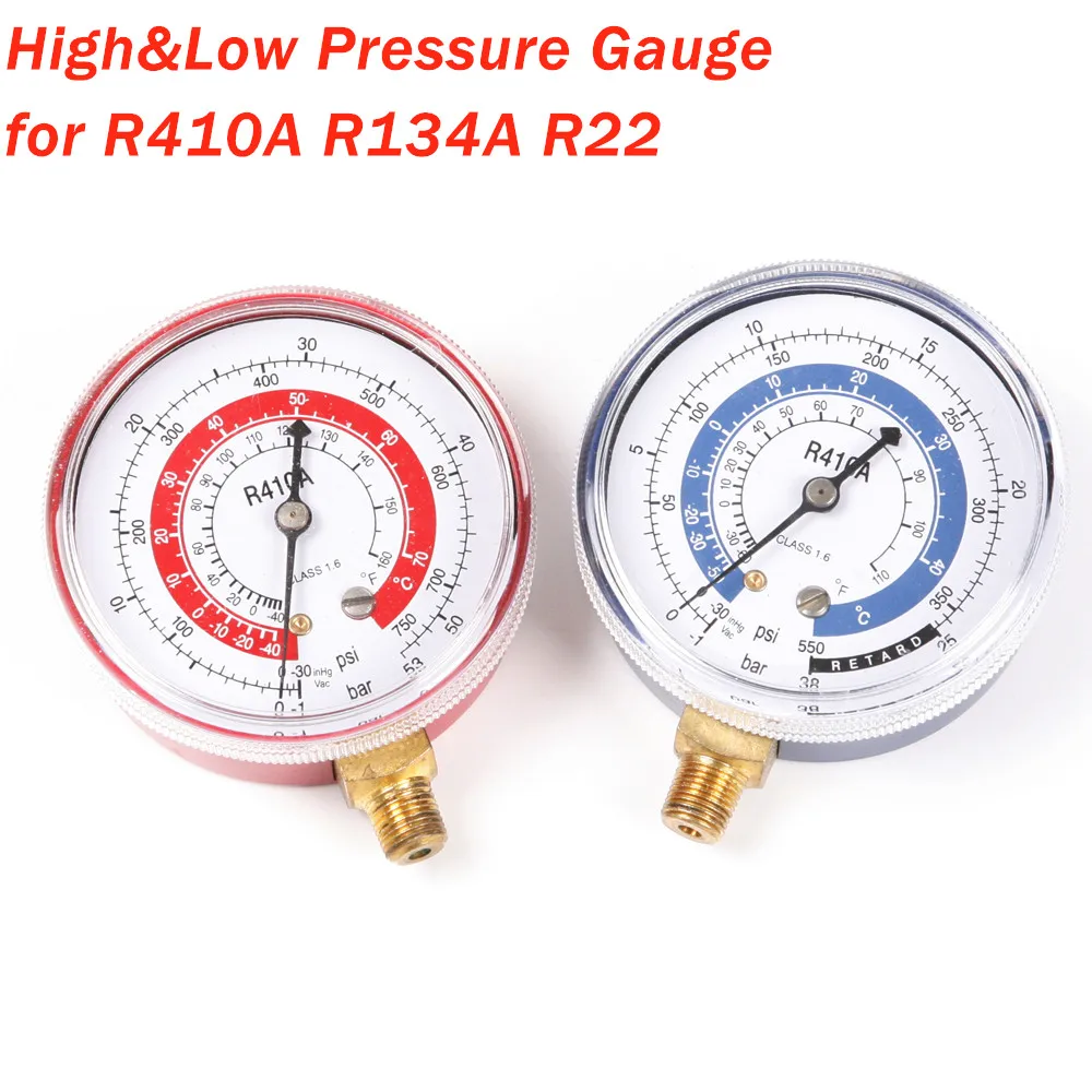 2 шт. манометр красного и синего цвета для кондиционера R410A R134A R22|manifold gauge r410a|manifold