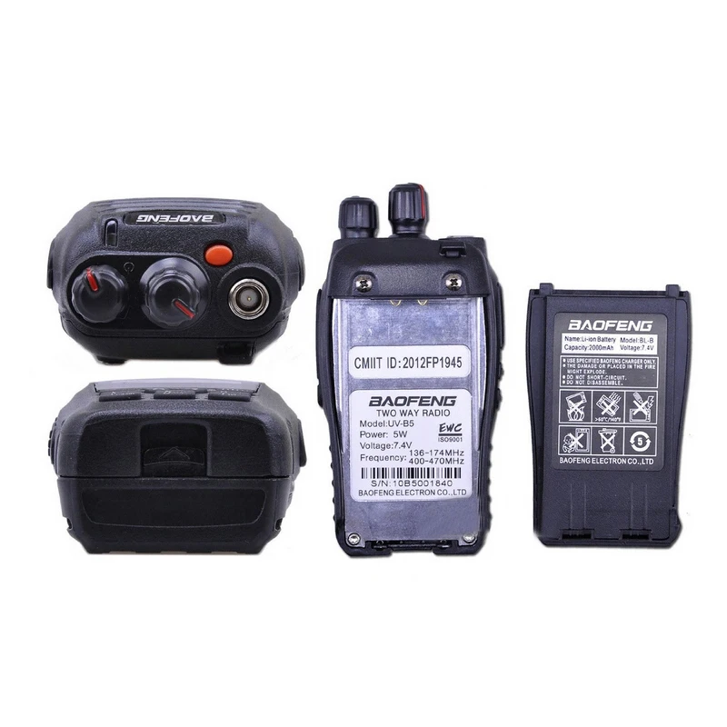 Baofeng uv-b5 Dual Band Двухканальные рации ham Радио VHF и UHF 36-174 мГц 400-470 два способ КВ