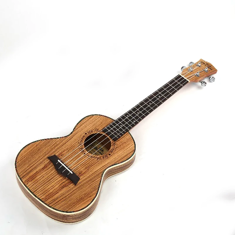 26 дюймов укулеле полная Зебра Тонкий бочонок деревянная гитара Музыкальные