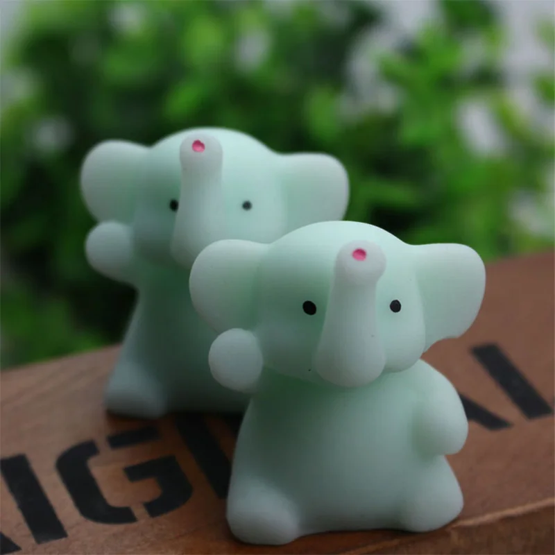 4 см в индийском стиле слон милая сжимаемая игрушка мини Mochi Squishi ремешок для