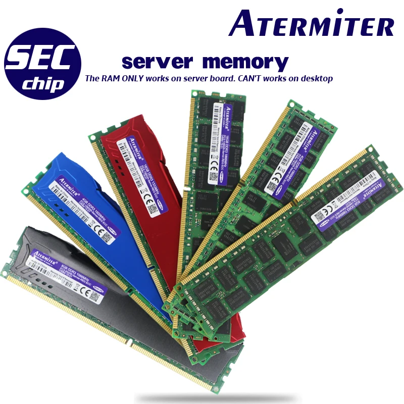 16GB 8GB 4GB 32GB DDR3 PC3 1066Mhz 1333Mhz 1600Mhz 1866Mhz Память сервера 8G 4G 1333 1600 1866 ECC REG 14900 12800 радиатор