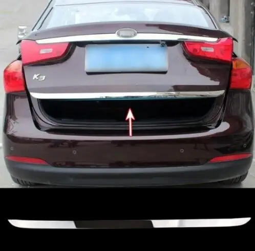 Для 2014 2016 2017 KIA CERATO FORTE K3 SDEAN Хром Задняя часть Tronco Puerta Trasera de Moldeo Ajuste La