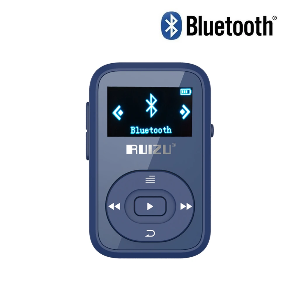 Bluetooth MP3 плеер RUIZU X26 с клипсой 8 ГБ спортивный музыкальный экраном диктофон FM радио