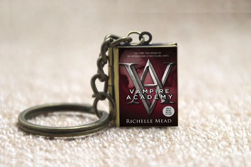 Vampire Academy Book Locket Necklace Keyring silver &amp bronze tone B2354 | Украшения и аксессуары