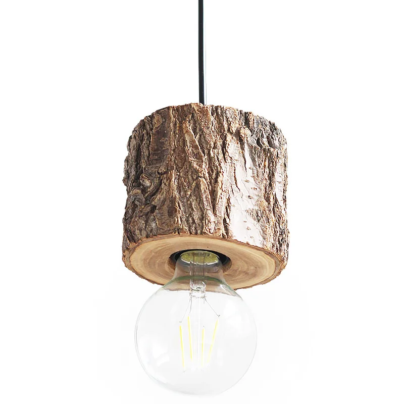 

Creative design wood chandeliers American Nordic industry retro personality bar restaurant wood chandeliers