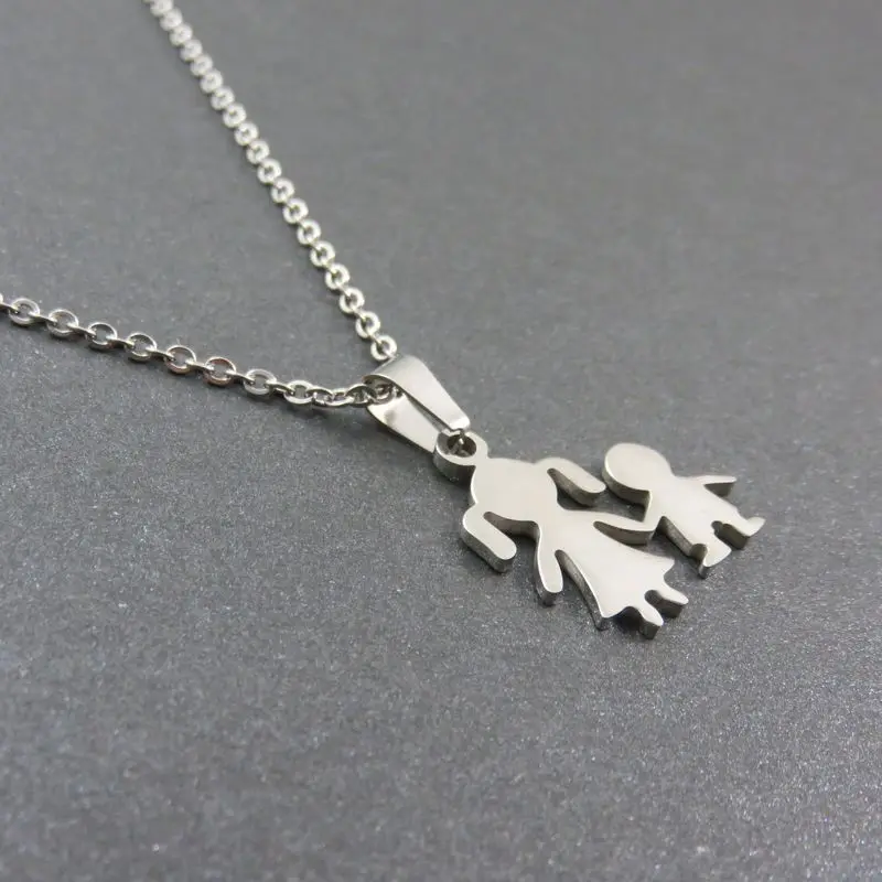 Ожерелье с подвеской Сестра и брат подвеска для счастливых детей модные