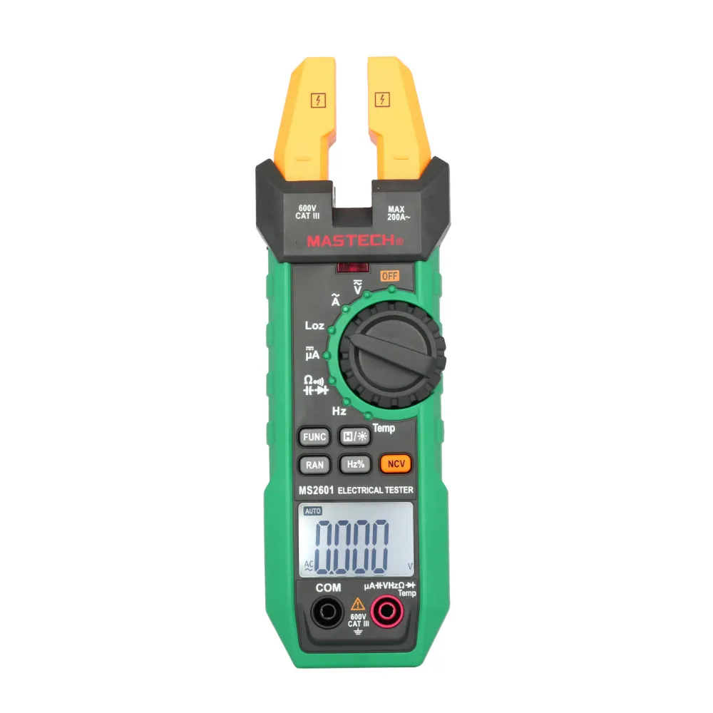 Mastech MS2601 цифровой измеритель переменного/постоянного тока 12 мм напряжение ток