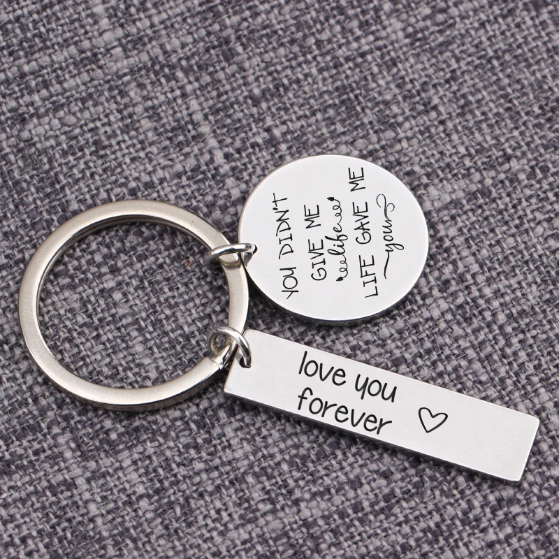 Love You Forever Life Give Me bonus брелок для матери и мамы с надписью любовь ювелирные изделия