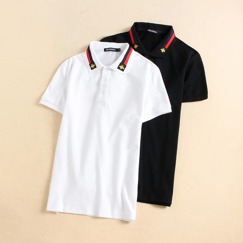 

Great Fashion Designer Polo Shirts 2021 Summer New Cotton Classic Solid Polo Shirt for Men Short Sleeve Clothing 4XL 5XL 81855