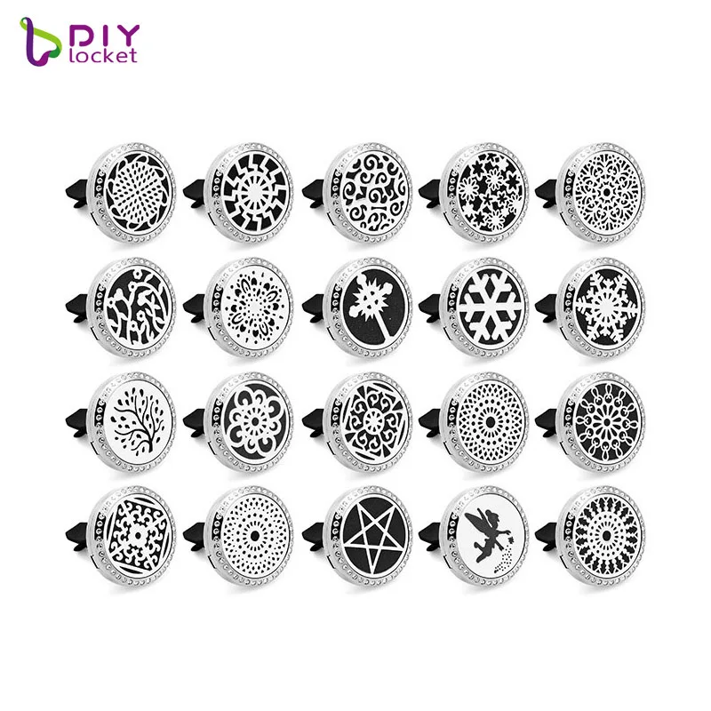 30mm Car Aromatherapy Magnetic Locket Essential oil Diffuser 316L stainelss steel Perfume AH141-160 | Украшения и аксессуары