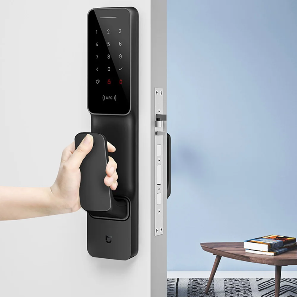Xiaomi Mijia двухтактный умный дверной замок с датчиком отпечатков пальцев Passpord NFC
